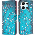 Klopové pouzdro pro Infinix Zero 30 5G, Wallet, sakura, modré