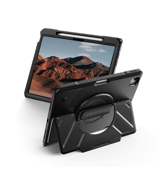 Pouzdro Dexnor 360° s páskem a držákem na stylus pro iPad Air 13" 2025/2024 (7/6 gen.)