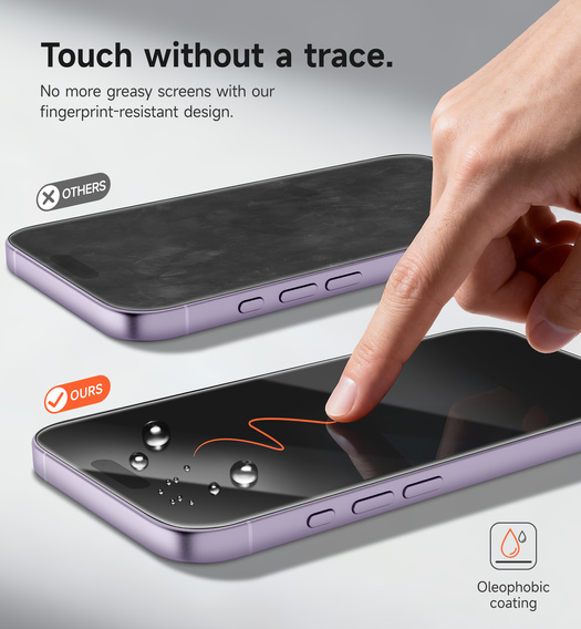 2x tvrzené sklo SURITCH pro iPhone 17 / 16 Pro