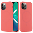 Pouzdro pro iPhone 13 Pro Max, Silicone MagSafe, růžové