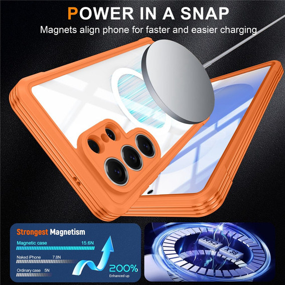 Pouzdro Shockproof se sklem, pro MagSafe pro Samsung Galaxy S26 Ultra