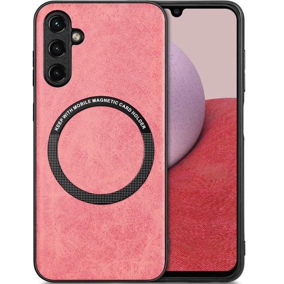 Pouzdro pro Samsung Galaxy A14 5G, Leather Hybrid MagSafe, růžové