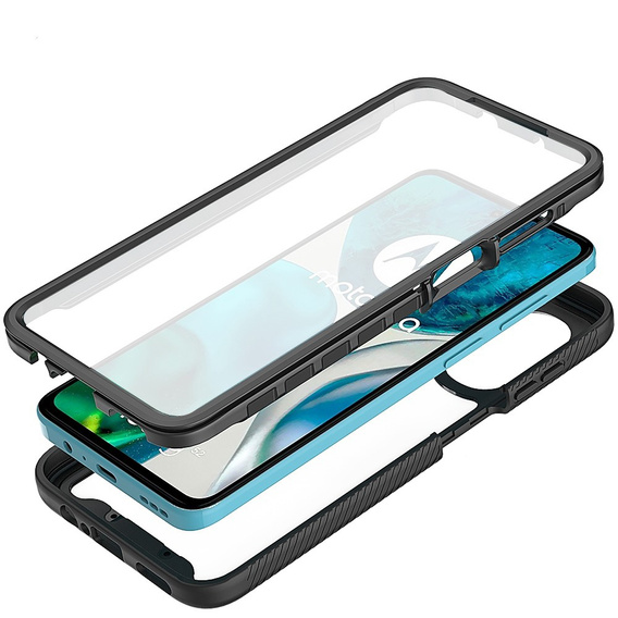 Pouzdro pro Motorola Moto G52 4G / G82 5G, Shockproof, s fólií, černé