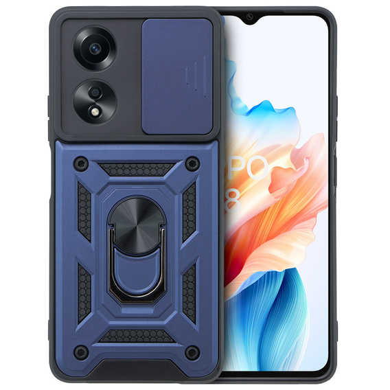 Pouzdro pro Oppo A38 4G / Oppo A18 4G, CamShield Slide, modré