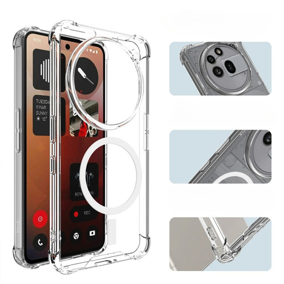 IMAK pouzdro pro Nothing Phone 3a Pro, Dropproof, průhledné