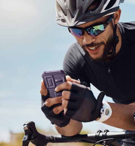 Pancéřové pouzdro pro Samsung Galaxy A26 5G, Dexnor Full Body (Two Frames), fialové