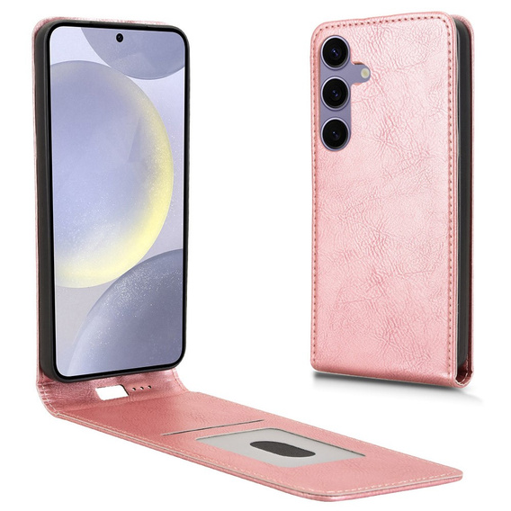 Klopové pouzdro pro Samsung Galaxy S25, Flip, růžové