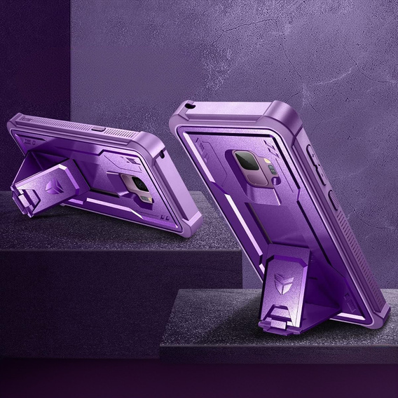 Pancéřové pouzdro pro Samsung Galaxy S9, Dexnor Full Body, fialové