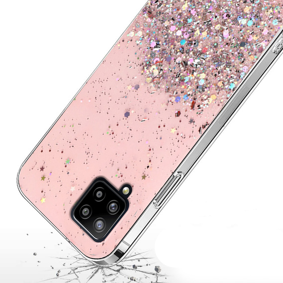 Pouzdro pro Samsung Galaxy A42 5G, Glittery, růžové