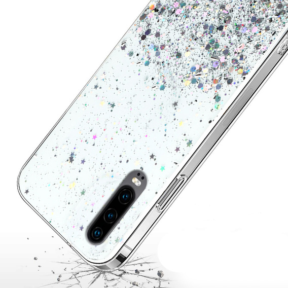 Pouzdro pro Huawei P30, Glittery, průhledné