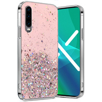 Pouzdro pro Huawei P30, Glittery, růžové