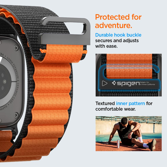 Řemínek Spigen WBF1 Band pro Apple Watch 8/9/10/11/SE/Ultra 1/2 (44/45/46/49 mm)