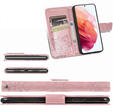 Klopové pouzdro pro Realme 12 Pro 5G / 12 Pro+ 5G, Butterfly, růžové rose gold
