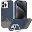Pouzdro iPhone 15 Pro Max, Frame Kickstand, pro MagSafe, Sand Blue