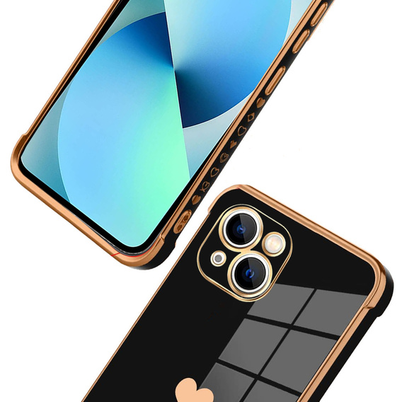 Pouzdro pro Apple iPhone 13, Electro heart, černé