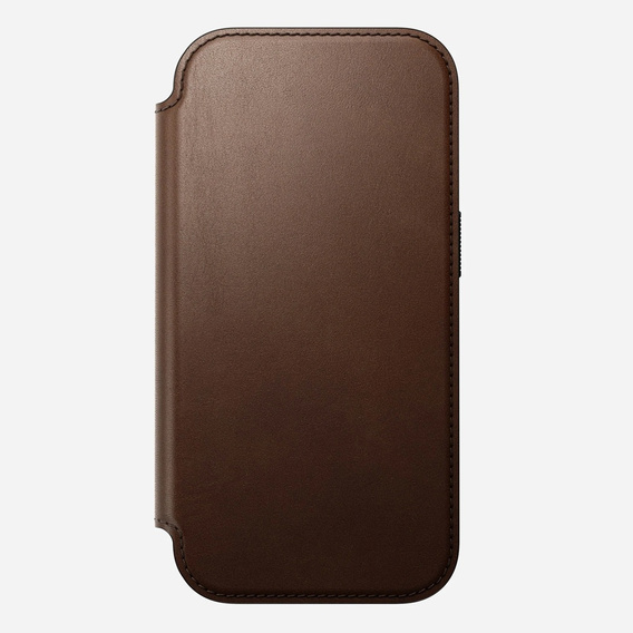 Pouzdro Nomad pro iPhone 17 Pro, Modern Leather Folio, hnědé