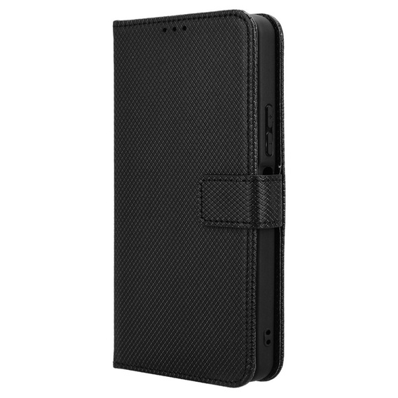Klopové pouzdro pro Xiaomi Redmi A3, Wallet Smart Magnet, černé