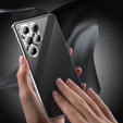 Pouzdro pro Samsung Galaxy S25 Ultra, Privacy Dual Glass, stříbrné