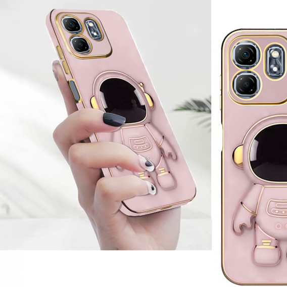 Pouzdro pro Infinix Hot 50i 4G, Astronaut, růžové