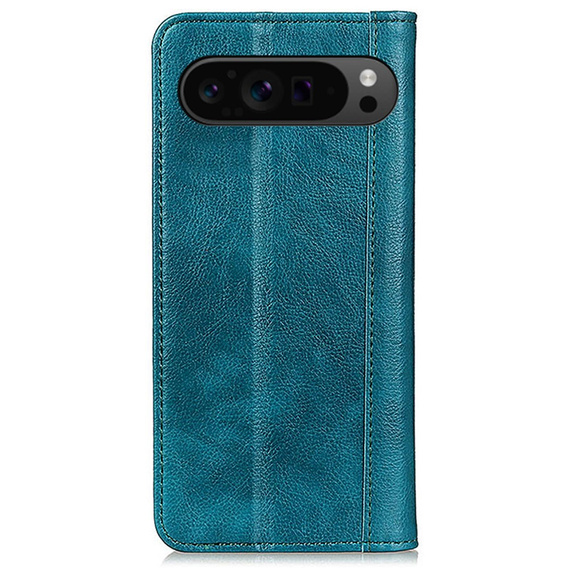 Klopové pouzdro pro Google Pixel 10 Pro XL / 9 Pro XL, s kapsou, kůže, zelené