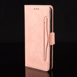 Klopové pouzdro pro Xiaomi Redmi 15 5G / 4G, slot na karty, peněženka, růžové