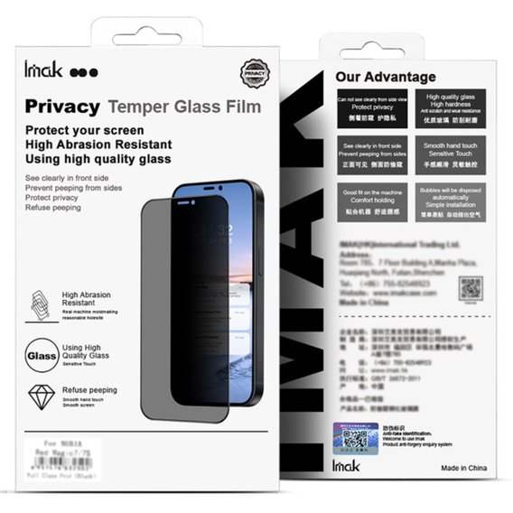 IMAK Privacy Tempered Glass pro Motorola Edge 50 Pro / 50 Ultra / 50 Fusion