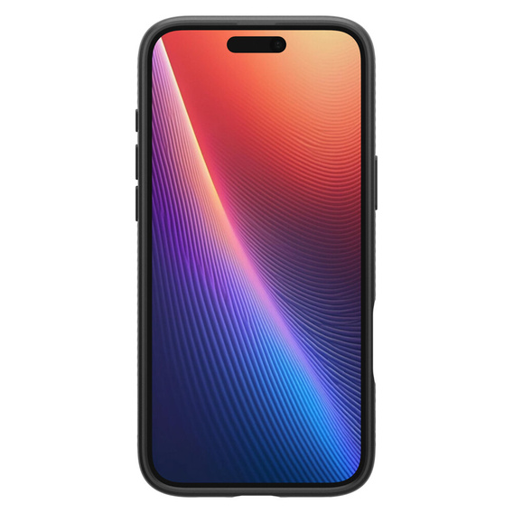 Pouzdro Spigen pro iPhone 16, Liquid Air, černé + 9H tvrzené sklo