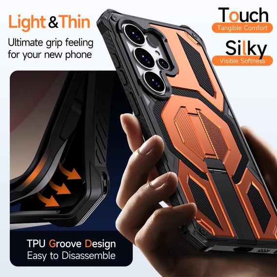 Ochranné pouzdro s podstavcem kompatibilní s MagSafe pro Samsung Galaxy S26 Ultra