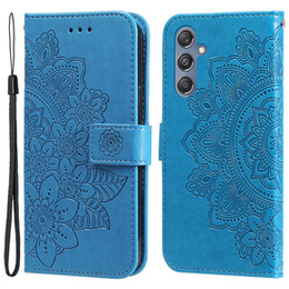 Klopové pouzdro pro Samsung Galaxy M34 5G, Mandala Flower, modré