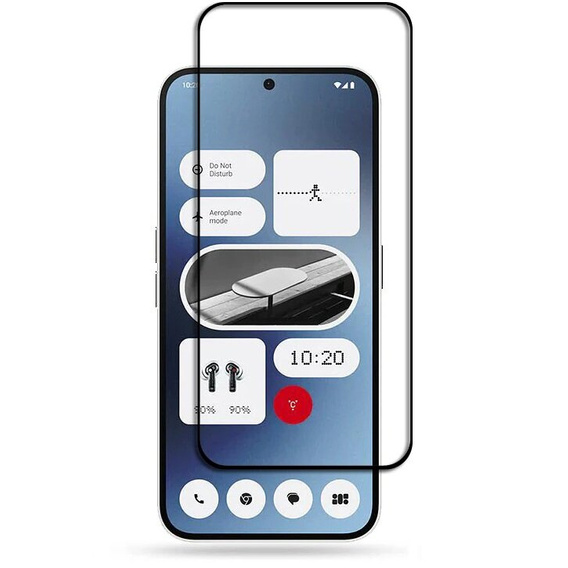 3D tvrzené sklo pro Nothing Phone 2a, černý rámeček