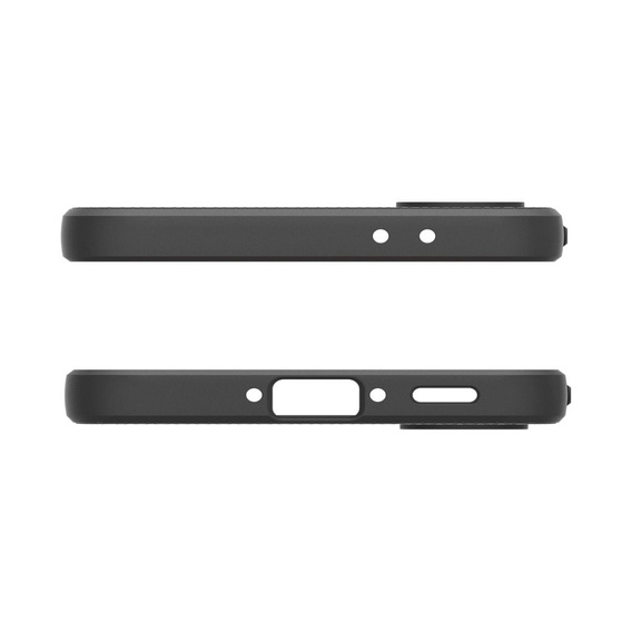 Pouzdro Spigen pro Samsung Galaxy A36 5G, Liquid Air, černé + 9H tvrzené sklo