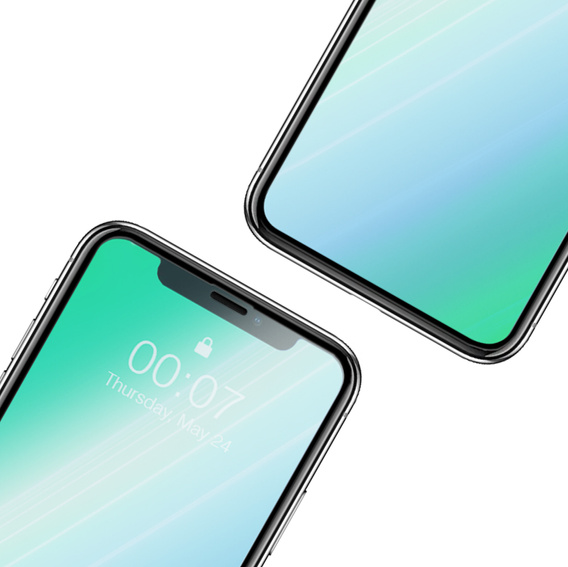 2x tvrzené sklo pro iPhone X/XS/11 Pro, ERBORD 3D pro celý displej