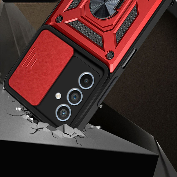 Pouzdro pro Samsung Galaxy M34, CamShield Slide, červené