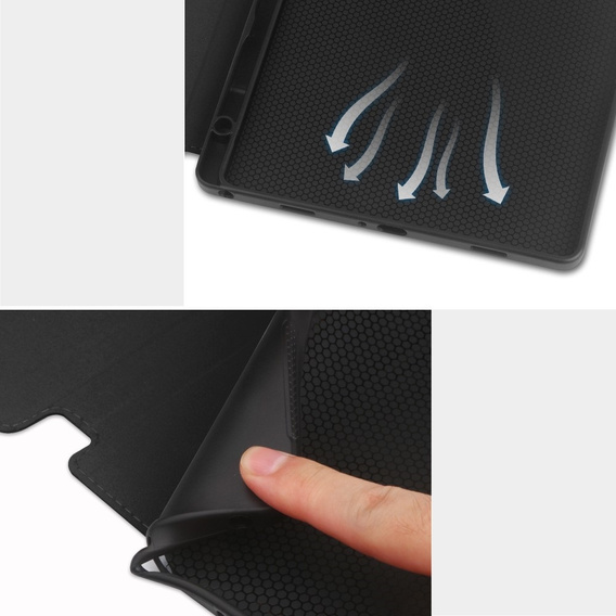 Pouzdro pro Samsung Galaxy Tab S10 Lite / S10 FE / S9 FE, Business Card and Pen Slot, černé