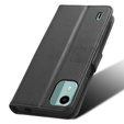 Klopové pouzdro pro Nokia C12 4G, Wallet Smart Magnet, černé