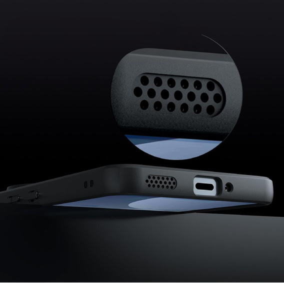 Pouzdro pro Nothing Phone 3A Pro, pro MagSafe, ERBORD Matt Case, černý