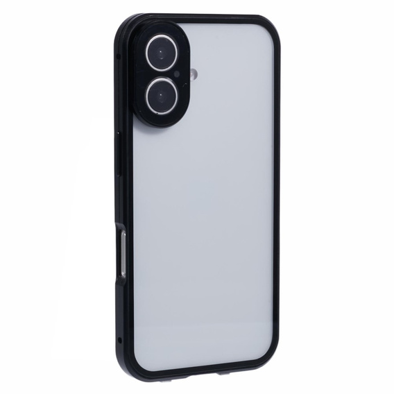 Pouzdro pro iPhone 16, Magnetic Dual Glass, černé