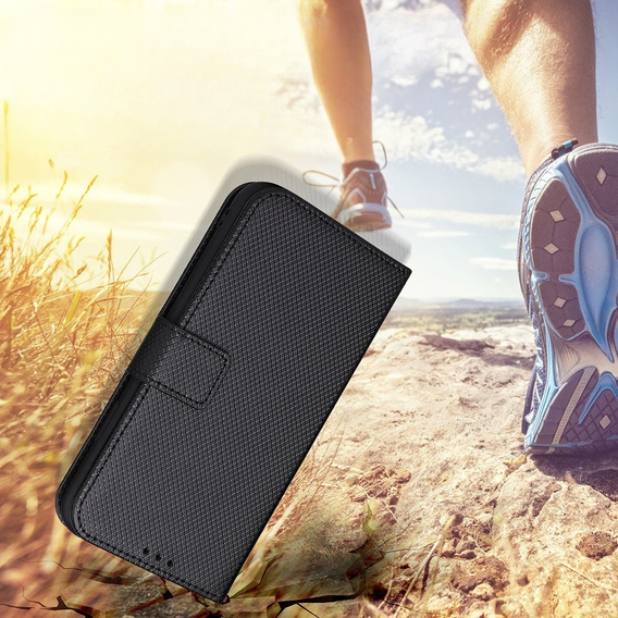 Klopové pouzdro pro Oppo Reno8 T 4G, Wallet Smart Magnet, černé