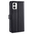 Klopové pouzdro pro Motorola Moto G73 5G, Wallet Zipper Pocket, černé