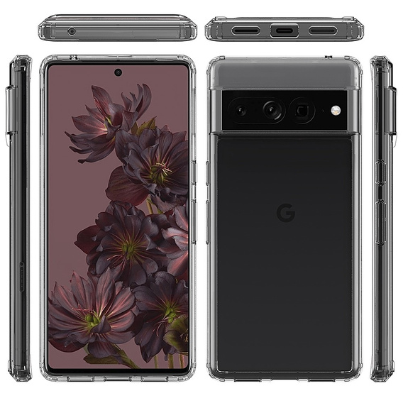 Pouzdro pro Google Pixel 7 Pro, Fusion Hybrid, průhledné