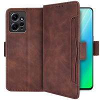 Klopové pouzdro pro Xiaomi Redmi Note 12 4G, Card Slot, hnědé