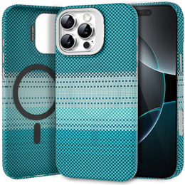 Pouzdro iPhone 16 Pro, Frame Kickstand, pro MagSafe, Moon Green