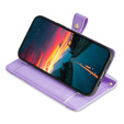 Klopové pouzdro pro Realme 12 Pro 5G / 12 Pro+ 5G, Wallet Zipper Pocket, fialové