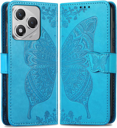 Klopové pouzdro pro Honor 400 Lite, Butterfly, modré