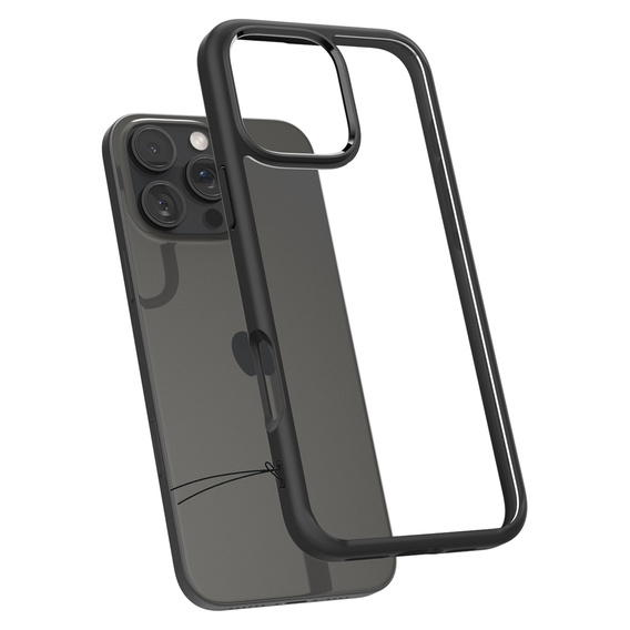 Pouzdro Spigen pro iPhone 16 Pro, Ultra Hybrid, černé + 9H tvrzené sklo