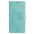 Klopové pouzdro pro Samsung Galaxy A55 5G, Wallet, Butterfly, fialové