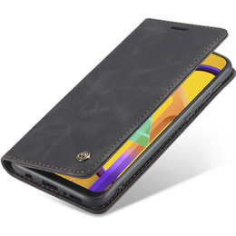 Pouzdro CASEME pro Samsung Galaxy M21, Leather Wallet Case, černé