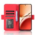 Klopové pouzdro pro Oppo Reno 12FS / 12F, Card Slot, červené