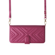 Flipové pouzdro pro Oppo Reno 13F 5G, Crossbody Leather Wallet, kaštanové
