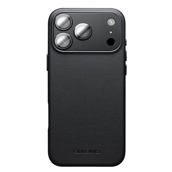 QIALINO pouzdro pro iPhone 17 Pro, pro MagSafe, s ochranou fotoaparátu, černé